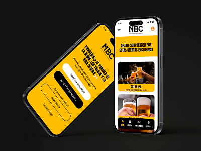 Montevideo Beer Company App Design app design graphic design ui web website