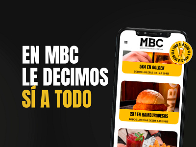 Montevideo Beer Company app graphic design ui web design