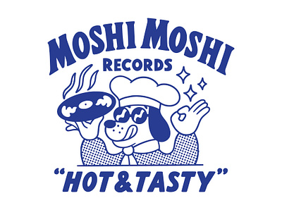 Moshi Moshi Records Merch character design fashion hand lettering illustration logo merchandise tee typography vector