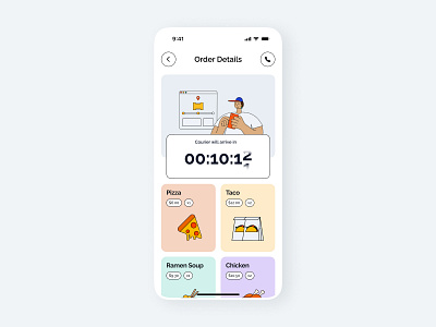 #014 (Countdown Timer) app countdown countdown timer daily ui dailyui delivery design food mobile app order timer ui user interface