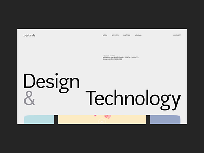 Design & Technology studio animation articles black case studies culture design distortion insights interactive journal motion portfolio services team ui water watercolor website white