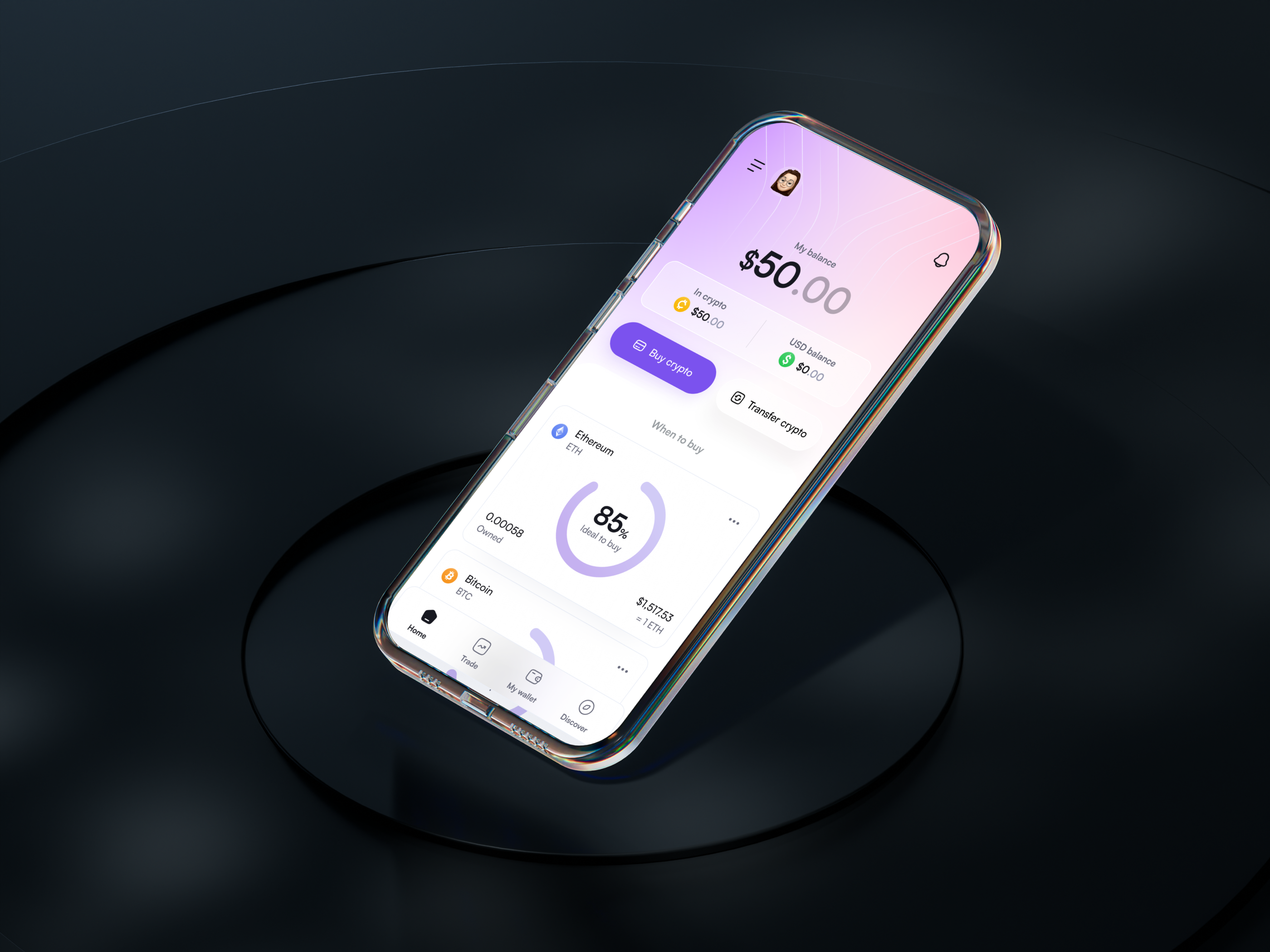 CoinFlow - Crypto App animation app bitcoin bright app coinflow crypto crypto trading dashboard ethereum mobile app trading app ui ux