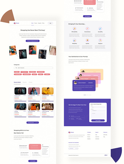 Makayla stores landing page design design pro productdesign ui uiux ux