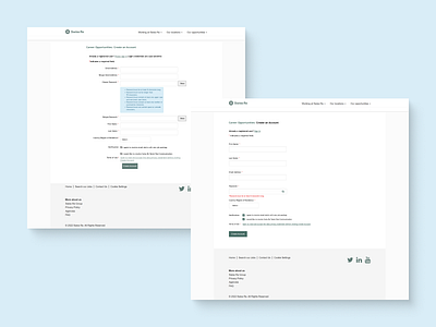 UX audit - Create an Account and Sign In (Swiss Re) audit conversion rate create account cro design explanation form forms log in redesign registration sign up suggestions swiss re ui ux ux audit web design website