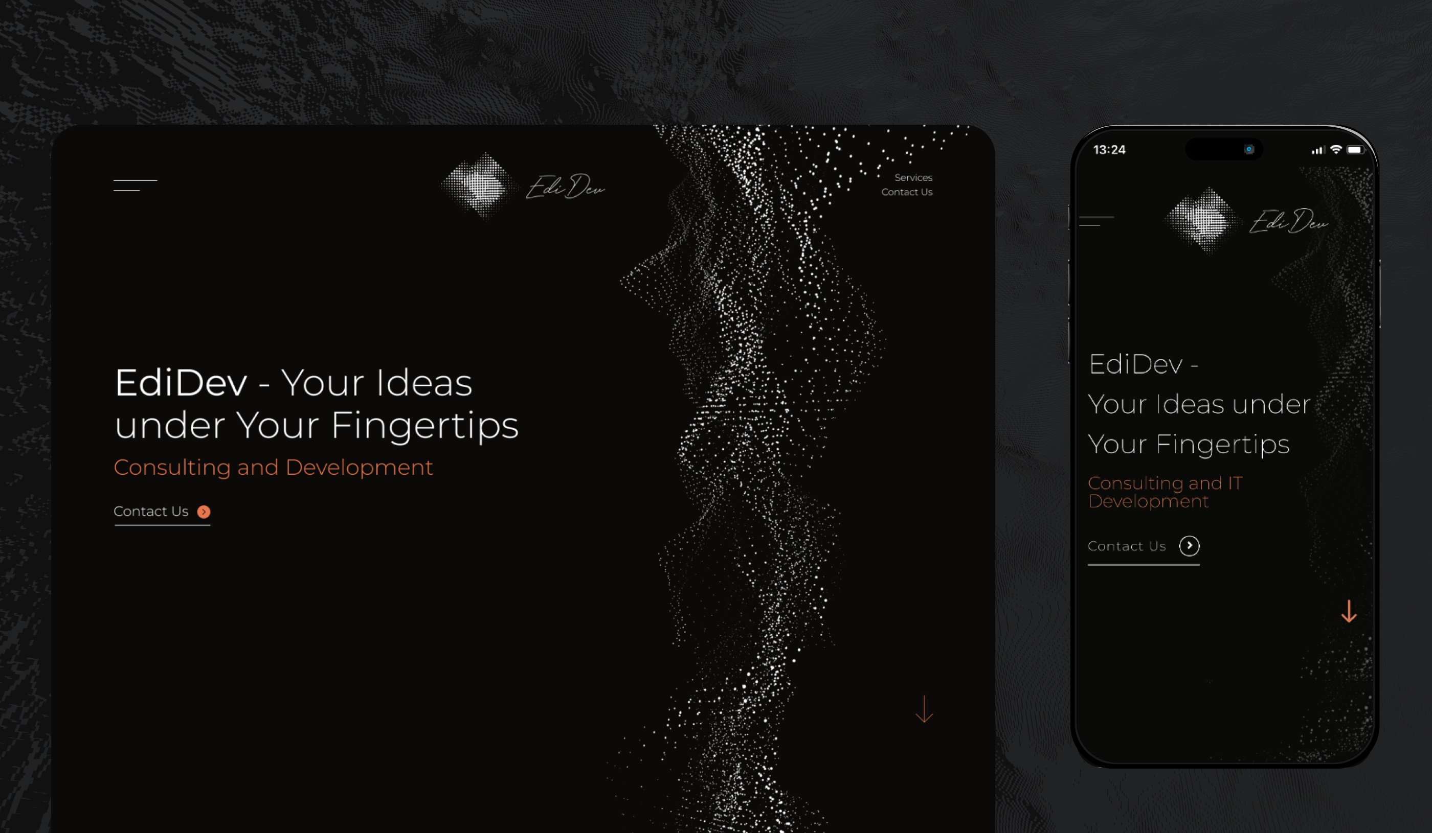 Consulting and Development Landing page adobe illustrator branding business card development figma graphic design landing page logo moodboards presentation social media posts ui ux website wireframes