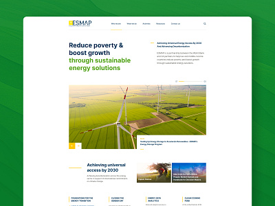 Energy Management Website energy website green design ui website design