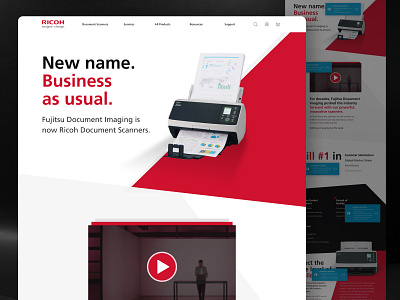 Ricoh responsive website consumer electronics electronics website responsive website ui website design