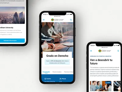 CEU University web design design mobile product design ui university ux uxui web