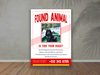 found animal flyer design banner business flyer create flyer creative flyer design flyer flyer maker flyer mockup flyers template found animal graphic design illustration leaflet design missing flyers print design template design trendy design