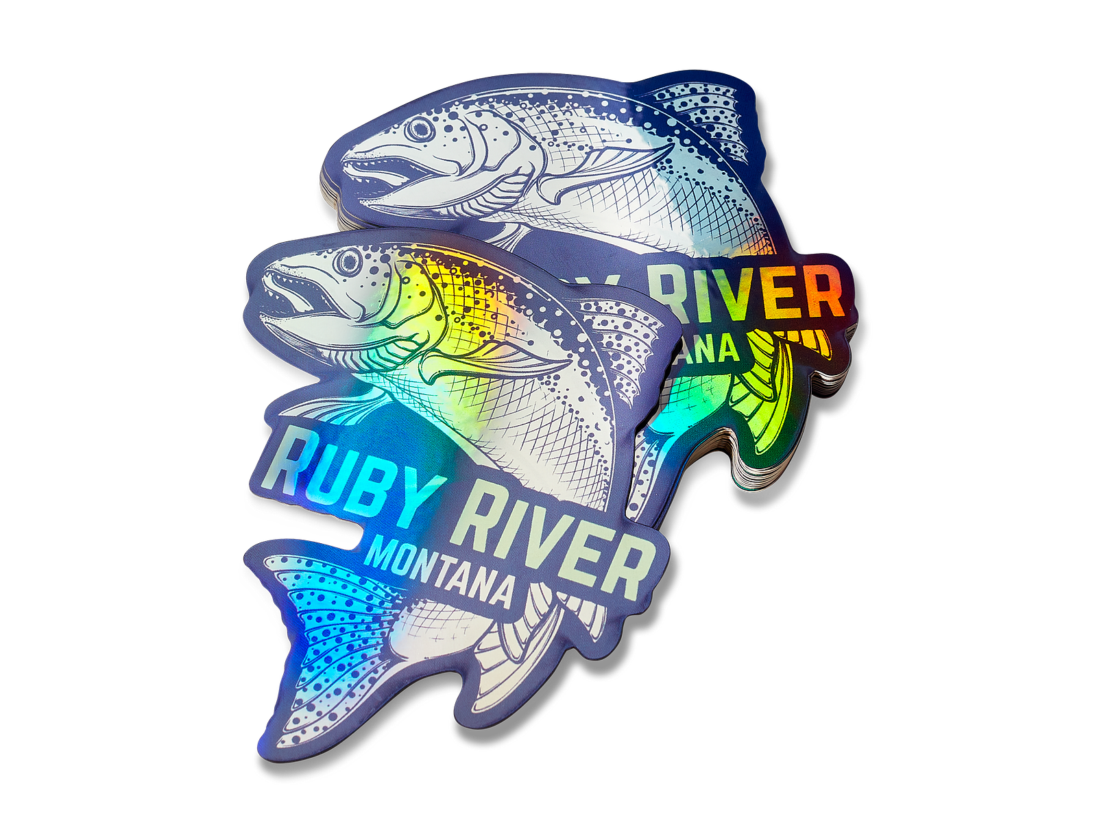 Holographic Ruby River Stickers by StickerGiant on Dribbble