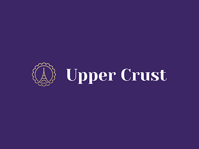 Upper Crust bakery logo bakery bakery logo brand brand design brand identity branding branding design elegant gold graphic design identity logo logo design minimal pastry pastry logo purple symbol visual design visual identity