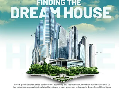 DREAM HOUSE POST DESIGN 3d animation branding graphic design logo motion graphics ui