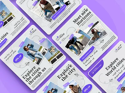 Travel Social Media Posts canva instagram social media travel