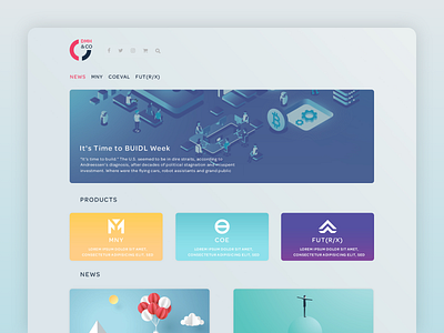 DMH&CO Journal Layout branding crypto news ui webdesign