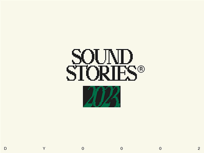 Sound Stories 2023 branding color cover design graphic design logo logotype podcast typography