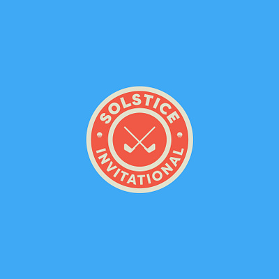 SOLSTICE INVITATIONAL badge golf golf club invitational logo solstice