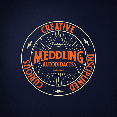 Meddling Autodidacts - Badge graphic design logo