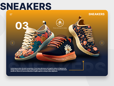 Sneakers webpage 3d branding figma graphic design illustration image landing page logo photoshop portfolio shoes typography ui vector webpage website