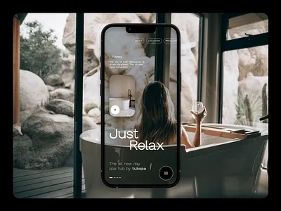 Tubspa Process beauty ecommerce grid grid layout interface mobile mockup process product relaxing responsive shopping ui ux video web design wireframe