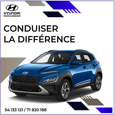 hyundai social media post graphic design