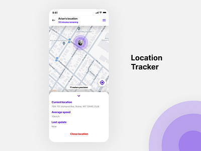 Location tracker #20 app dailyui design fig figma local localiza localização location location tracker map maps mobile tracker ui