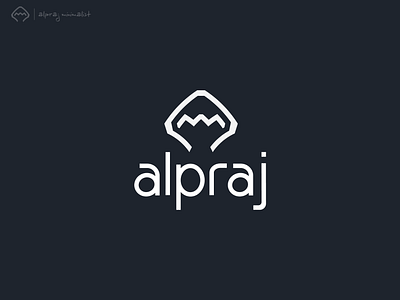 Alpraj Minimalist 2d anthracite blackandwhite branding design flat graphic design illustrator logo modern social media ui vector