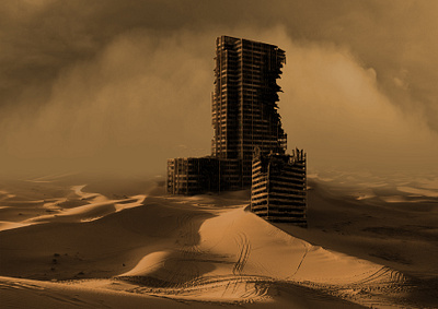 Post Apocalyptic City digital art graphic design illustration photoshop post apocalyptic