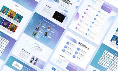 NFT COLLECTION collection crypto landing page nft ui ux web3