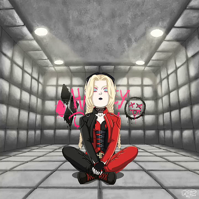 Harley Quinn in the Asylum (2023) 2d 2danimation 2dart animation toonboom toonboomanimation toonboomharmony