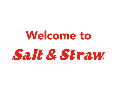 Salt & Straw Redesign app logo design uxdesign visualdesign