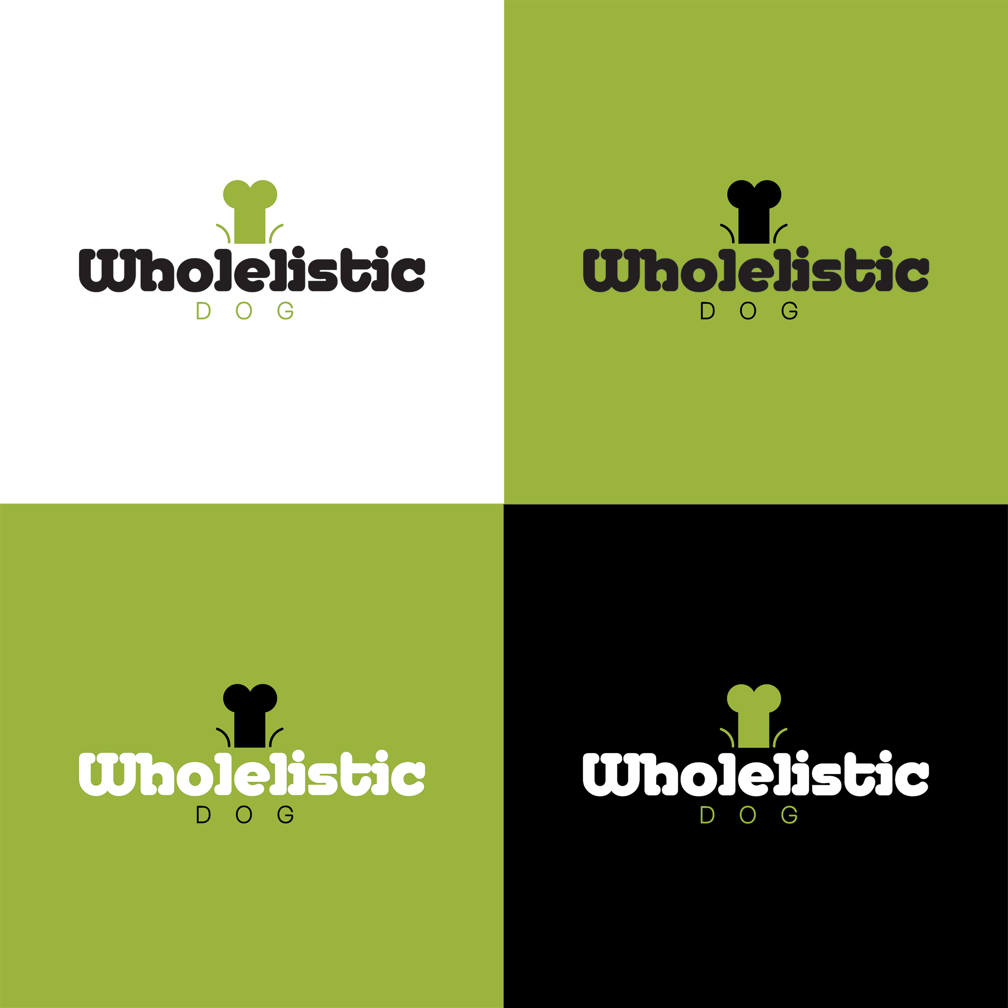 Wholelistic Dog Logo Design app brand design branding design graphic design illustration logo logo design tutorial ui vector