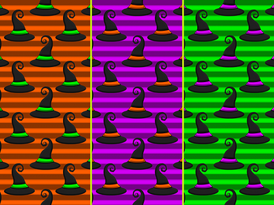 3 Swirled Witch Hat Patterns | Striped Backgrounds 3d pattern affinity photo beveled pattern cute halloween halloween pattern halloween season horizontal stripes procreate pattern spirals spirals pattern spooky season stripes background stripes pattern swirls swirls pattern whimsical halloween whimsical pattern witch hat pattern witch hats witch pattern