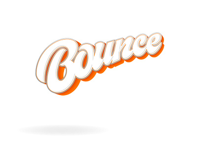 Bounce design illustration lettering letters logo title title treatment type