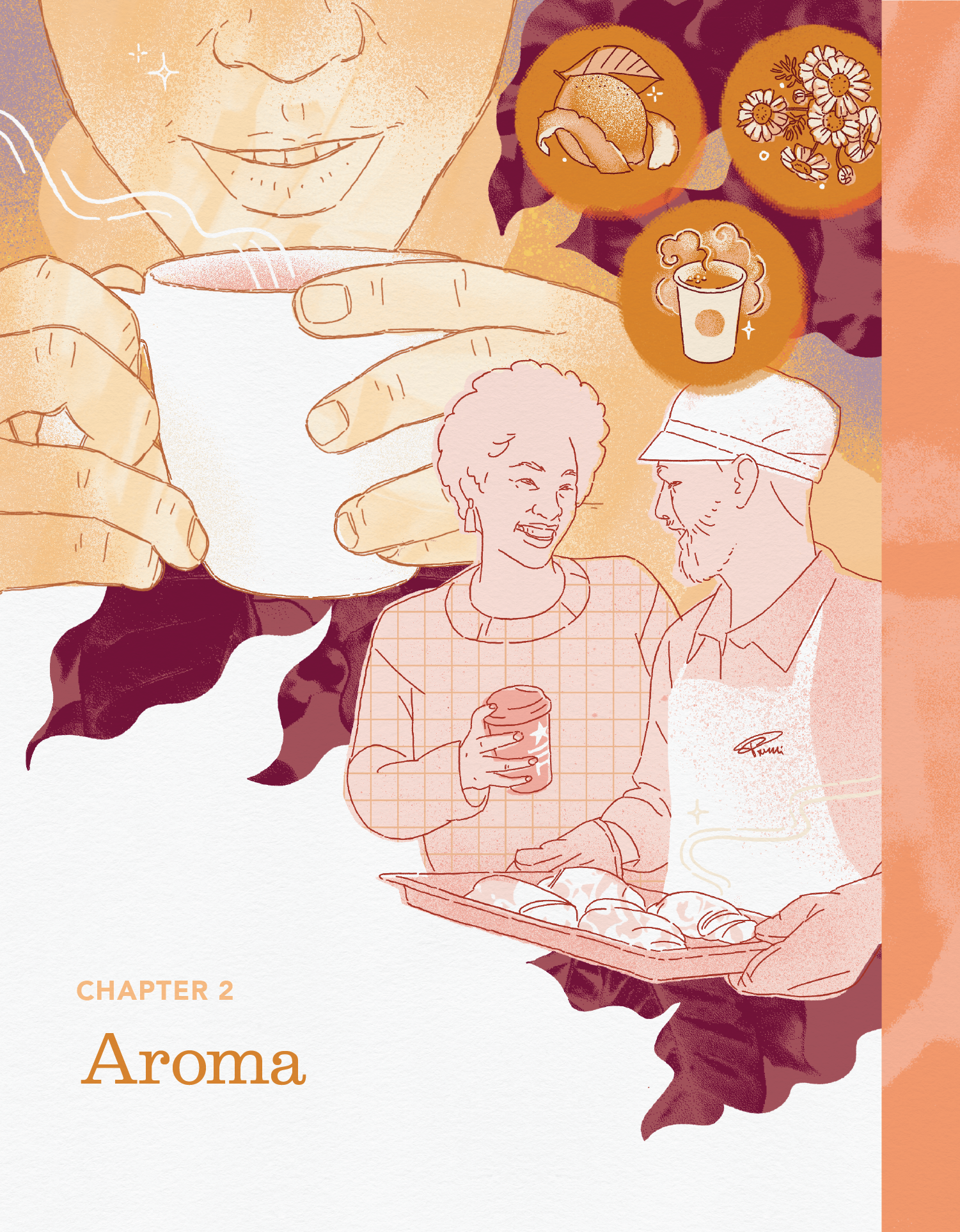 Starbucks Coffee Academy One Cup 2 Illustrations art artwork coffee cool digital education graphic hands illustration portrait print realistic seattle soft spot starbucks warm whimsical