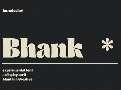 Bhank Serif Experimental Font branding design font fonts graphic design logo serif font