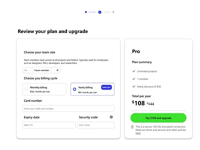 Daily UI #002 Check out page dailyui ux