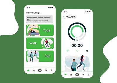 Workout Tracker 3d branding design graphic design illustration logo ui uiux ux vector