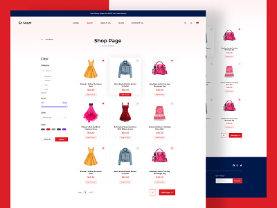 E-Commerce Shop Page Ui Design branding dailyui design e commerce landing page product shop ui ux webdesigner