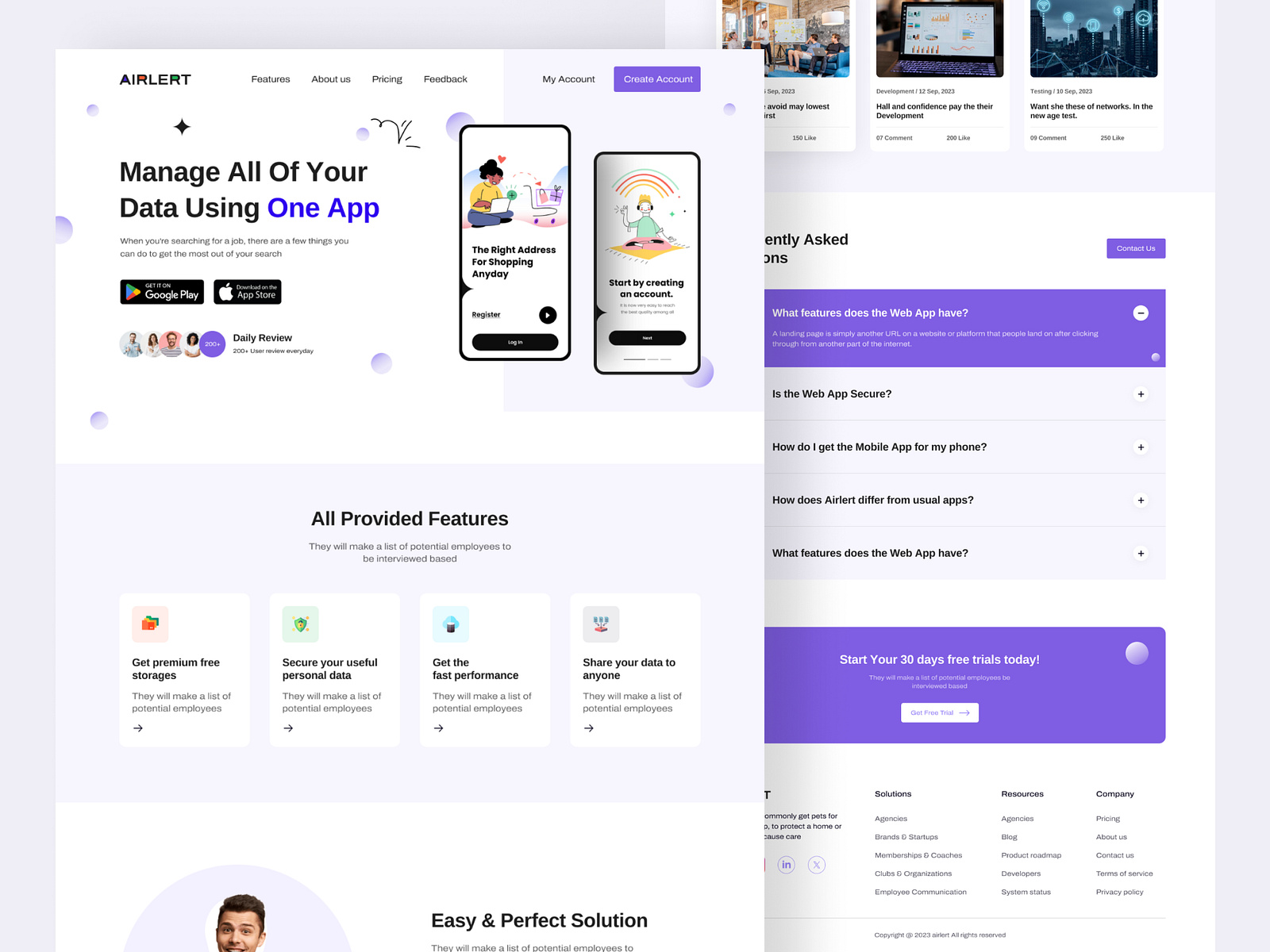 App Website Design by Sharon Ahmed on Dribbble