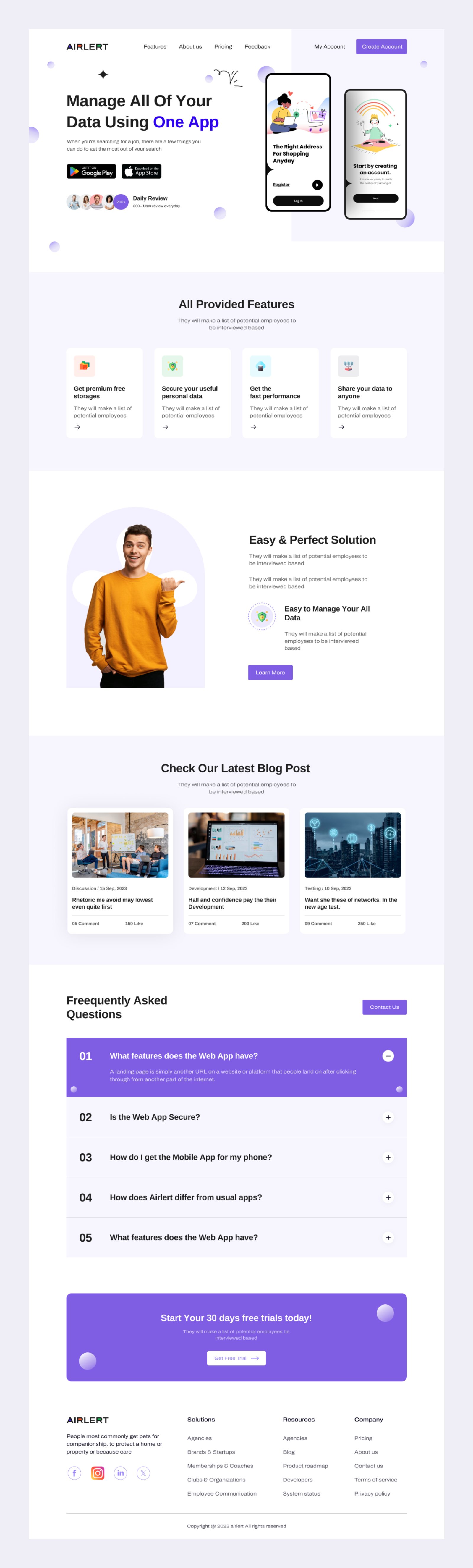 App Website Design by Sharon Ahmed on Dribbble