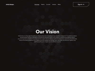 Healthcare Website Our Vision graphic design healthcare pharma ui ux vision website