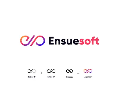 Ensuesoft awesome awesome logo branding graphic design logo minimal vector