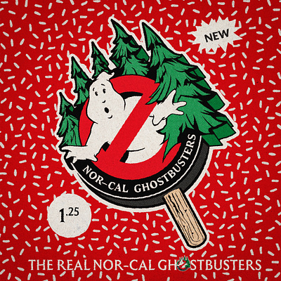 NOR-CAL Ghostbusters - Popsicle ghostbusters logo popsicle