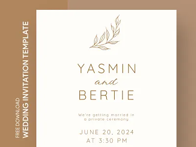 Minimalist Wedding Invitation Free Google Docs Template design docs document free template free template google docs google google docs invitation invite marriage minimalist minimalistic nuptial nuptials print printing template templates wedding word