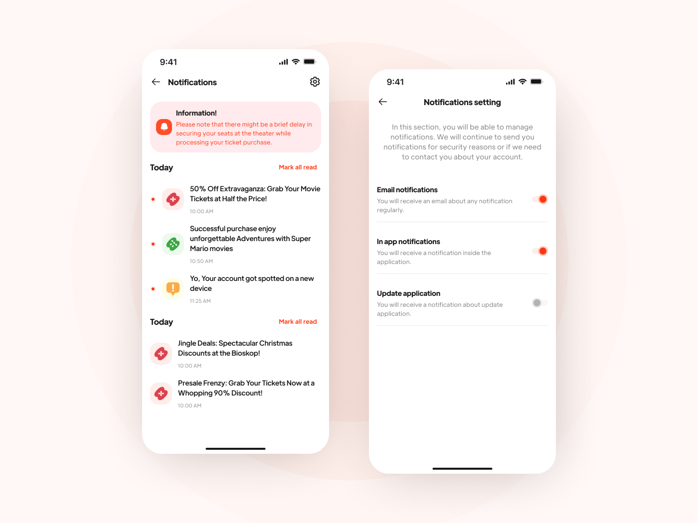 Notification mobile app by Ibnu Soffyan on Dribbble