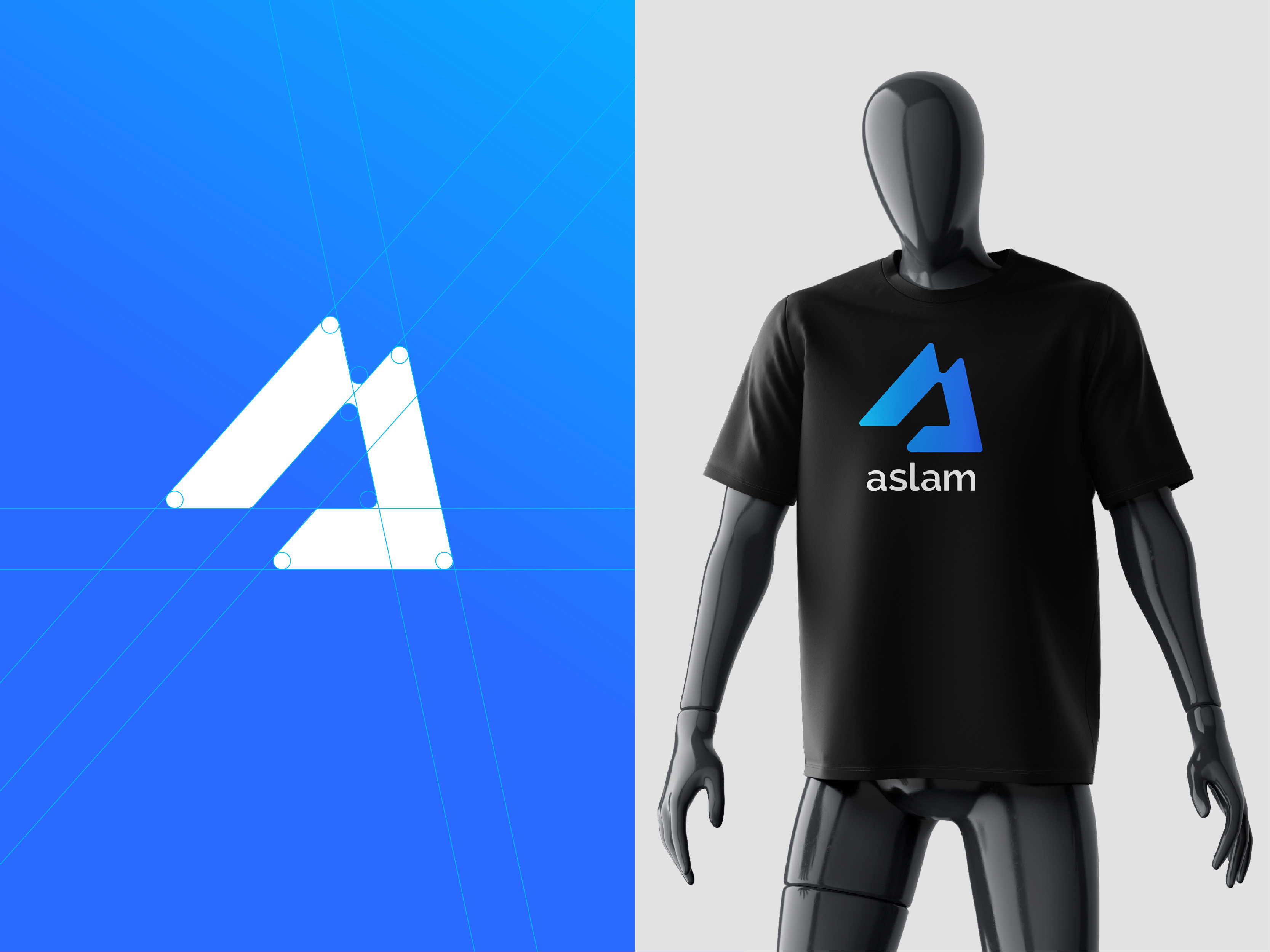 Aslam Name Logo