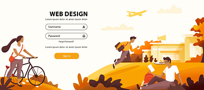 Website illustration character color concept design drawing flat girl graphic design illustration logo ui web design