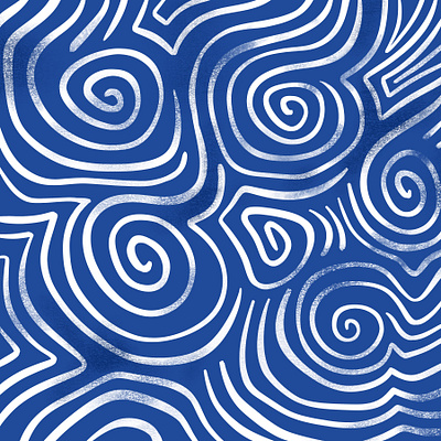 Flow art blue color design digital art girlsart illustration pattern pattern design procreate texture