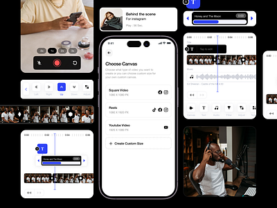 Clip pro video editor Choose canvas ai artificial intelligence branding content creator design editing editor framer ios app logo mobile app photo editing podcast saas ui uikit uiux design ux video video editing