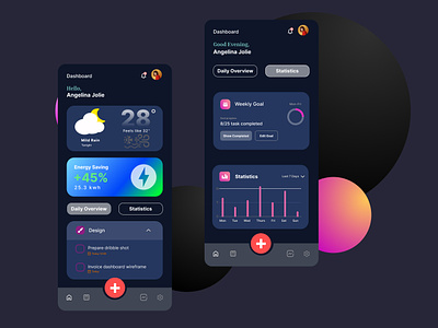 Mobile Dashboard: Your Command Center On-The-Go app design graphic design illustration logo typography ui ux
